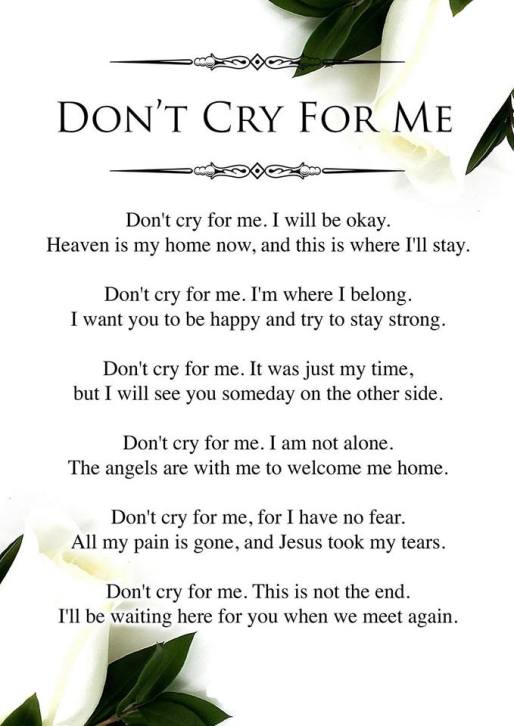 dont cry